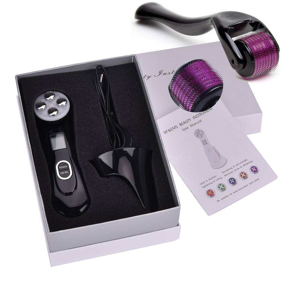 Handheld microcurrent facial beauty device – view 3