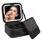Travel makeup bag with LED mirror – view 9